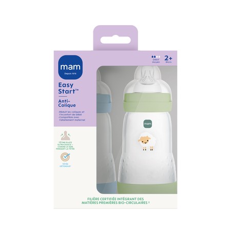 MAM BIB E ST A/COL OC+SAB D2 260ML