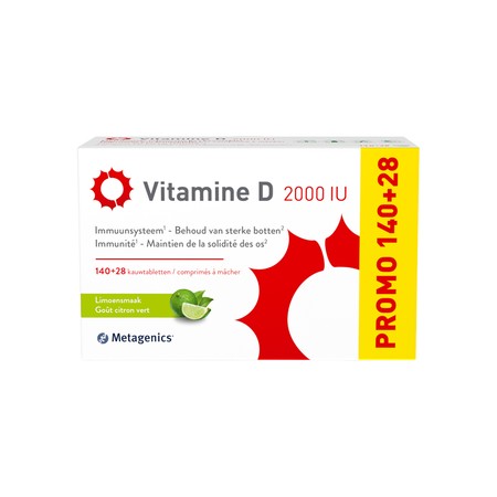 Vitamine D 2000iu Kauwtabl 140+28 Metagenics