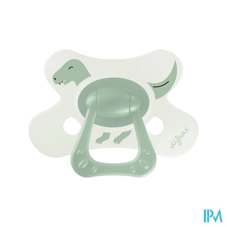 Difrax Fopspeen Natural 18m+ Little Green Dino