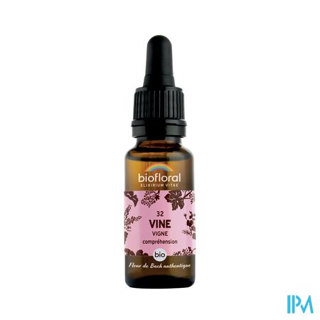 Biofloral Bachbloesem 32 Vine Wijnstok Bio 20ml