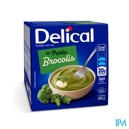 Delical Puree Brocolis Hphc 4x200g