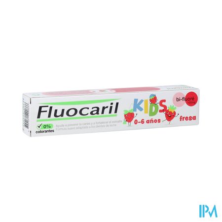 Fluocaril Dentifrice Kids Fraise 0-6a 75ml