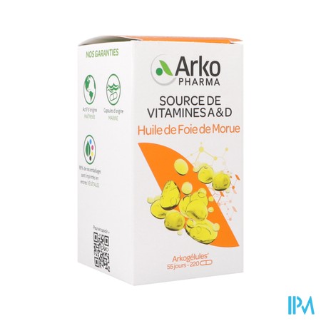 ARKOG HUILE FOIE MOR CAPS 220
