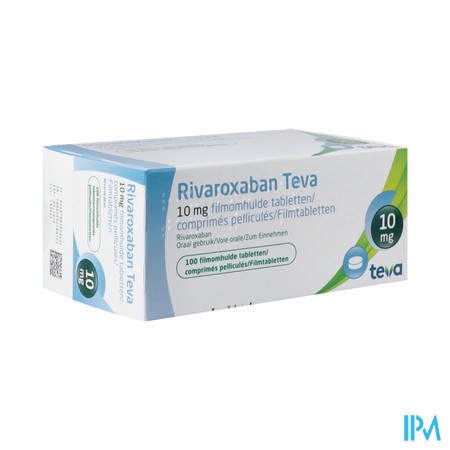Rivaroxaban Teva 10mg Filmomh Tabl 100