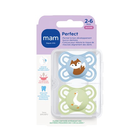 SUCET MAM PERFECT SIL 2-6M X2