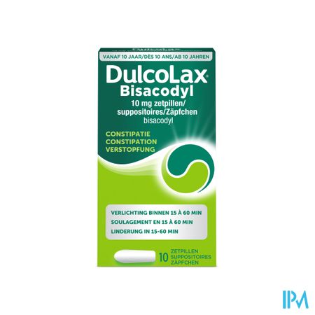 Dulcolax Bisadocyl Supp 10 X 10mg