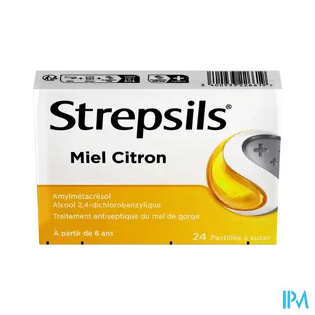STREPSILS MIEL CITRON PAST 24