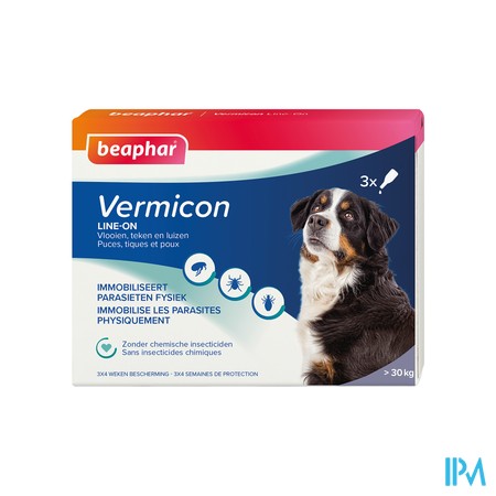 Beaphar Vermicon Line-on Grote Hond 3x4,5ml
