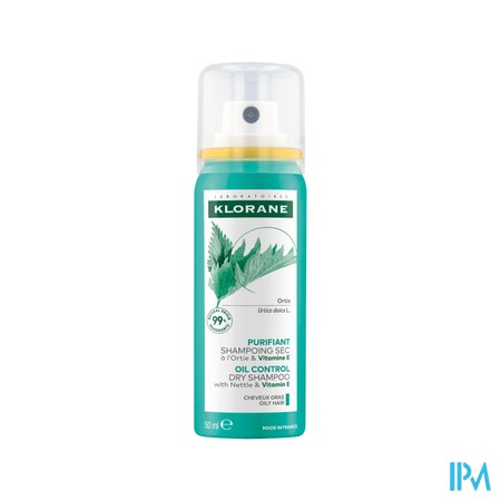 KLORANE BRANDN. DROOGSHAMPOO VET HAAR 50 ML