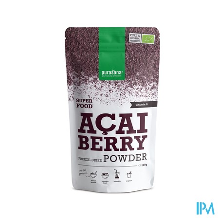 Purasana Vegan Poudre Baies Acai 100g Be-bio-02