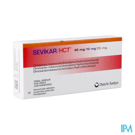 Sevikar Hct 40mg/10mg/25mg Comp Pell 28