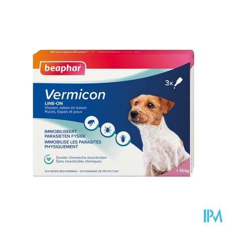 Beaphar Vermicon Line-on Petit Chien 3x1,5ml