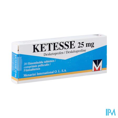 Ketesse 25mg Filmomh Tabl 20
