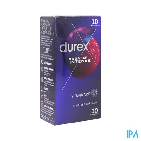 PRESERV DUREX ORGASM INTENSE X10