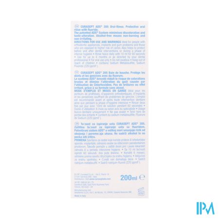 Curasept Mondspoelmiddel 0,05% 200ml