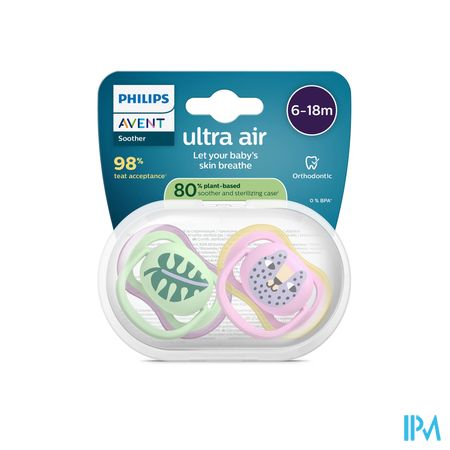 Philips Avent Fopspeen +6m Air Blad/poes 2