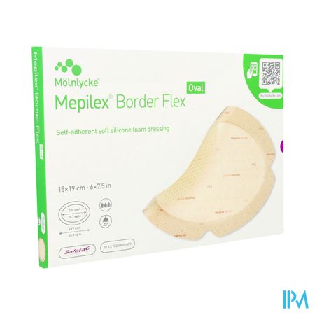Mepilex Border Flex Oval Verb 15x19cm 5 583400