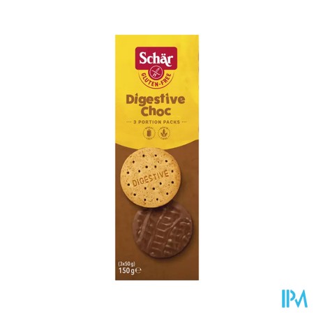 Schar Digestive Choc Glutenvrij 150g 6549 Revogan