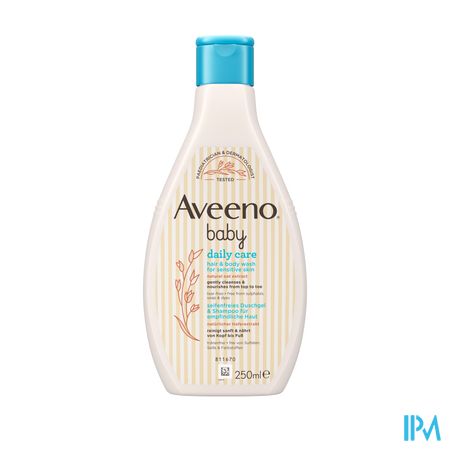 Aveeno Baby Daily Care Gel Lavant Chev.corps 250ml