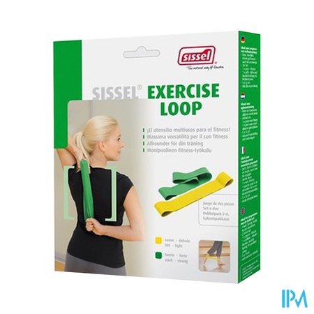 Sissel Exercise Looop Set 2 Pieces (vert Et Jaune)