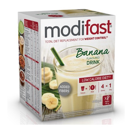 Modifast Intensive Banana Flavour. Milkshake 8x55g