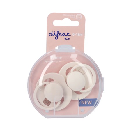 Difrax Dynamic Fopspeen 6-18m Prime Coconut/ivory2
