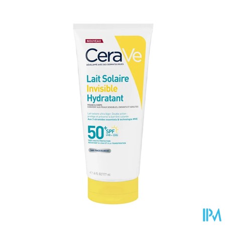 Cerave Sun Zonnecreme Hydra Onzichtb. Spf50 177ml
