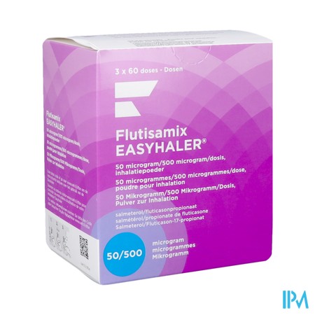 Flutisamix Easyhaler 50mcg/500mcg Doses 3 X 60