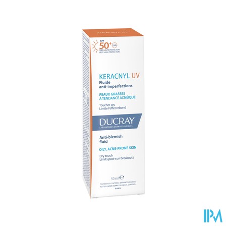 Ducray Keracnyl Uv Fluide Spf50+ A/imperfect. 50ml