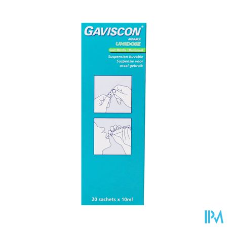 Gaviscon Advance Orale Susp. Munt Ud Zakje 20x10ml