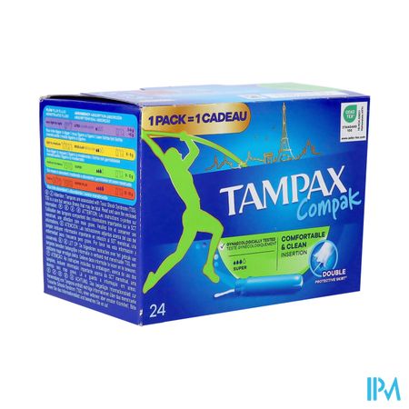 Tampax Compak Super Tampons 24