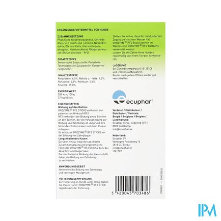 Orozyme Rf2 Smakelijke Stick Hond Small 28 1