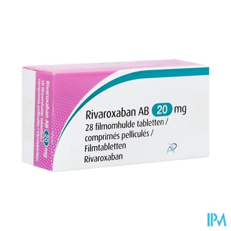 Rivaroxaban Ab Filmomh Tabl 28x20mg