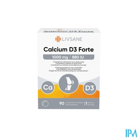 Livsane Calcium D3 Forte 1000/880 Comp A Macher 90