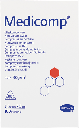 Medicomp 7,5x7,5cm 4l. Nst. 100 P/s