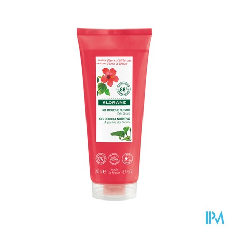 Klorane Lichaam Douchegel Hibiscusbloem 200ml Nf