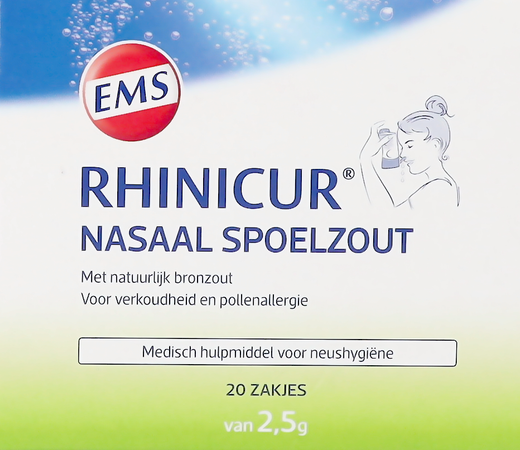 Rhinicur Nasaal Spoelzout Zakje 20x2,5g 3
