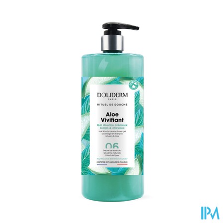 Doliderm Douchegel 2in1 Aloe Vivifiant Pompfl 1l