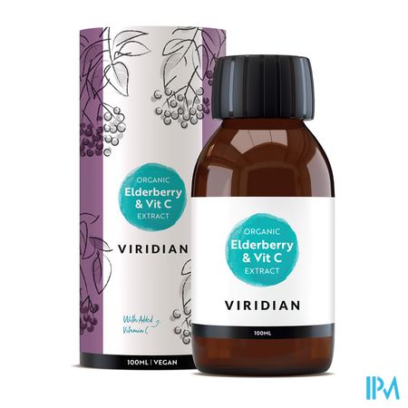 Solgar Viridian Org. Elderberry Extr.+vit C 100ml