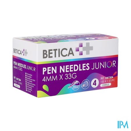 Betica Aiguilles Stylo Inj Junior 4mmx33g 100
