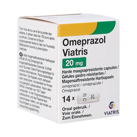 Omeprazol Viatris 20mg Caps 14