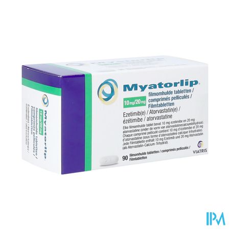 Myatorlip Viatris 20mg/10mg Filmomh Tabl 90