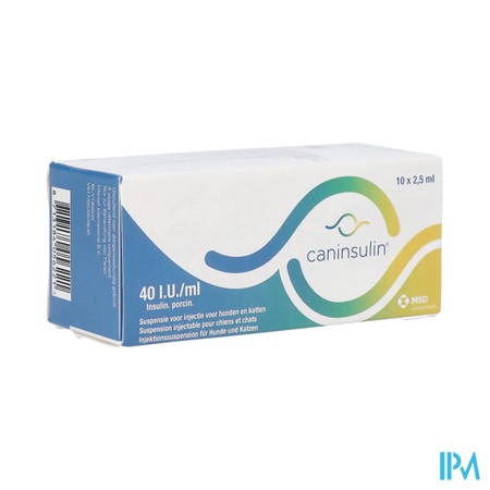 Caninsulin Insulinespuit 40iu/1ml 10x2,5ml