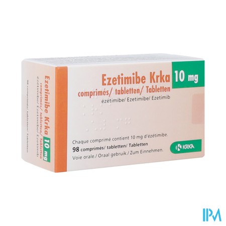 Ezetimibe Krka 10mg Orifarm Tabl 98