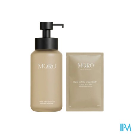 Moro Hand&body Wash Starterkit Santal/beige 250ml