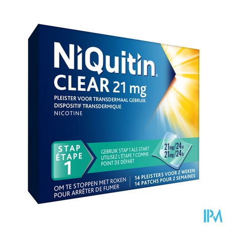Niquitin Clear Patches 14 X 21mg