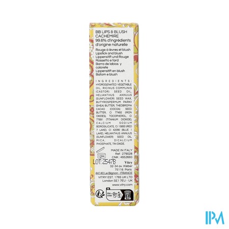 Vitry Bb Lips Ral Cachemire 3.5g