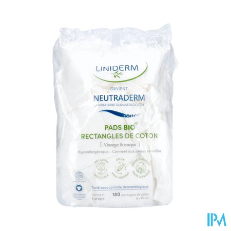 Neutraderm Pads Rectangles Coton Bio 180