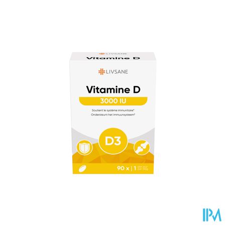 Livsane Vitamine D 3000iu Softcaps 90