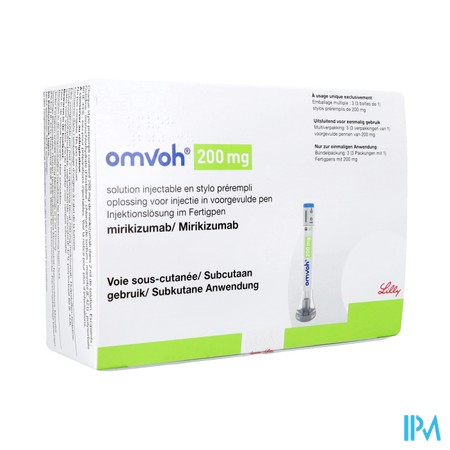 Omvoh 200mg Opl Inj Voorgevulde Pen 3